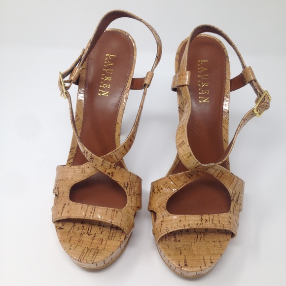 Lauren Ralph Lauren Shoes - Laurene Ralph Lauren Filara Glazed Cork Tan shoe